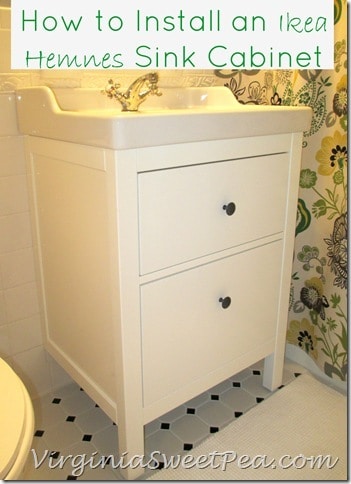 Bathroom Renovation Update :: How to Install an Ikea Hemnes Sink ...