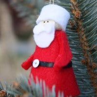 Clothespin Santa Ornament