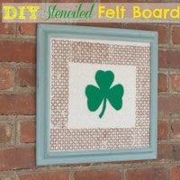 DIY Stenciled Felt Board by virginiasweetpea
