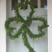 Boxwood Clover Wreath by virginiasweetpea