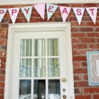 Cereal Box Pennant for Easter