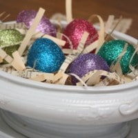 Glittered Easter Eggs