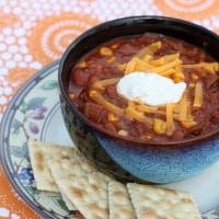 Easy Salsa Chili by virginiasweetpea.com