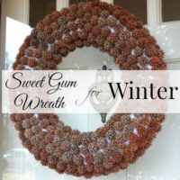 Sweet Gum Wreath for Winter