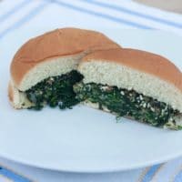 Spinach and Blue Cheese Burgers