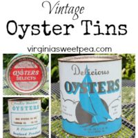 Vintage Oyster Cans