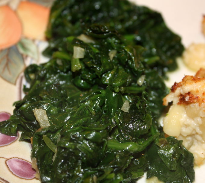 Sautéed Fresh Spinach - This is an easy to make side dish that is chocked full of nutrients.