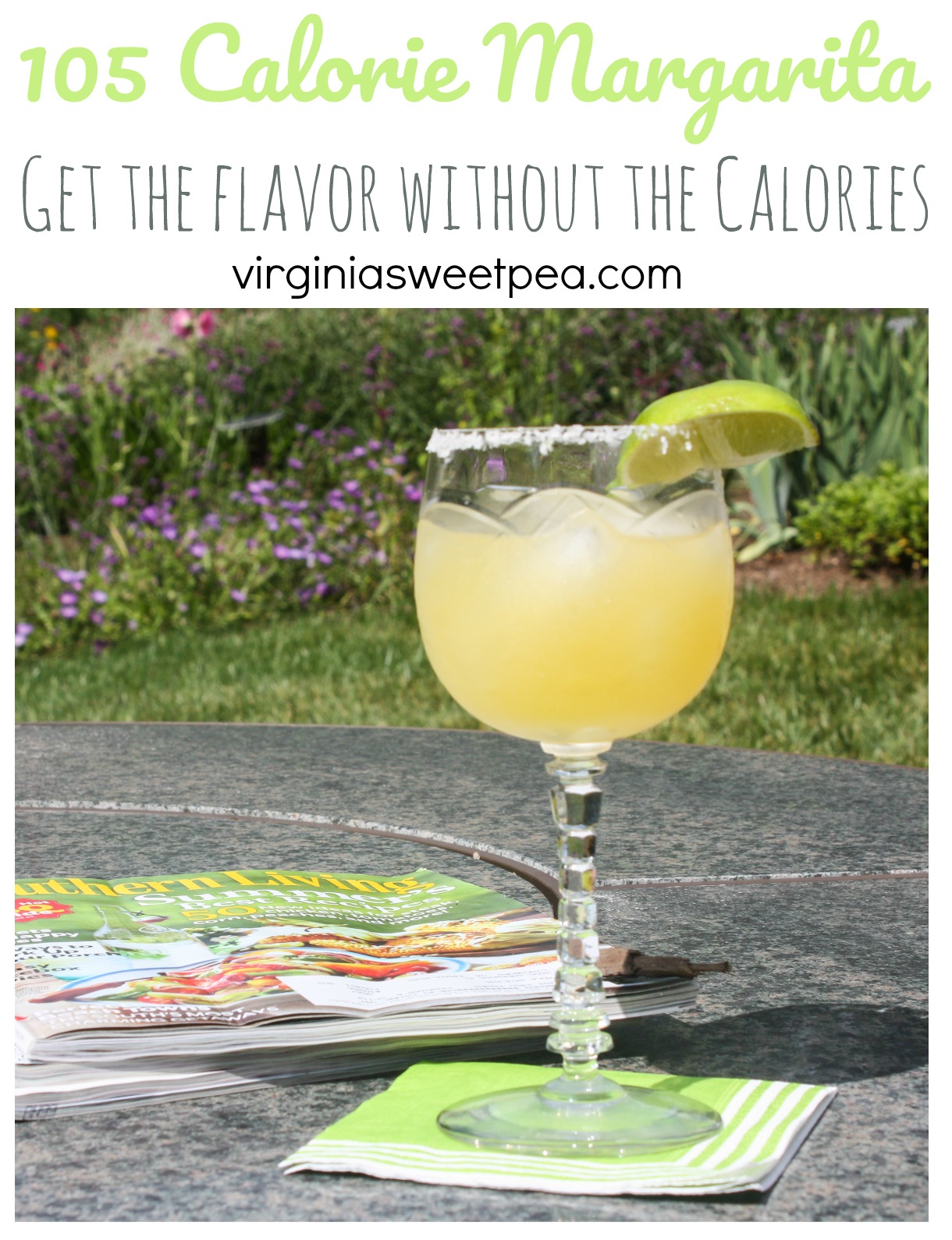 105 Calorie Margarita - Get the flavor without the calories. #margarita #cincodemayo #margaritas #tequila #cocktail #lowcaloriecocktail #happycincodemayo