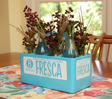 Vintage Fresca Bottle Holder Arrangement