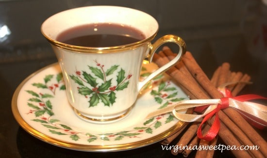 Gluhwein (German Mulled Wine) - Warm, spiced wine is perfect to enjoy on a cold winter day or night. virginiasweetpea.com