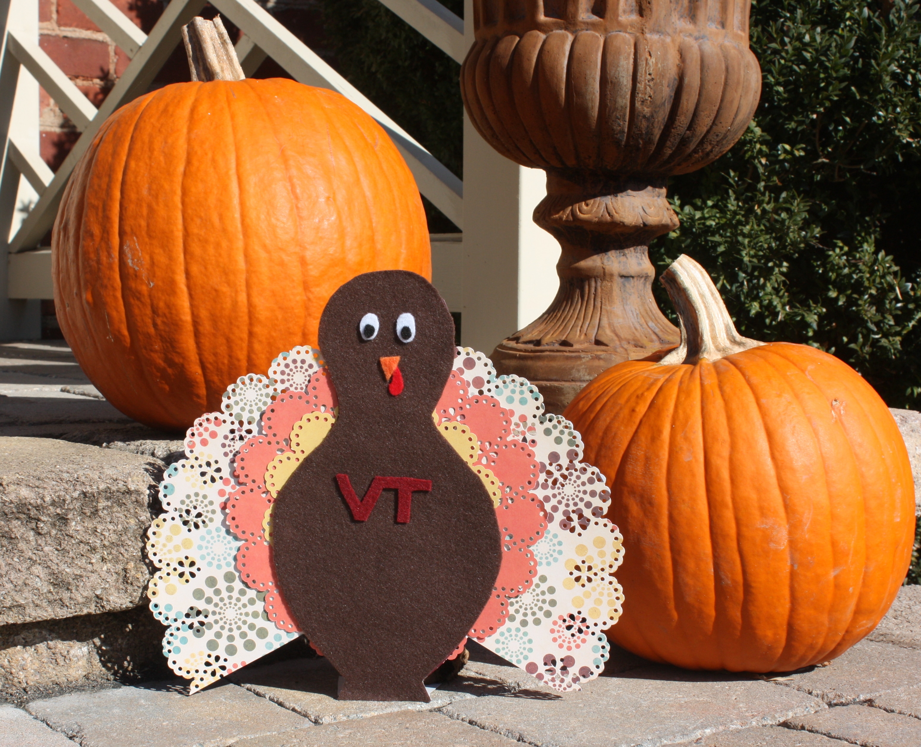 Martha Stewart Circle Edge Punch (And a Cute Hokie Turkey!)