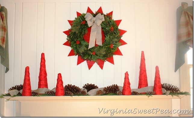 2012 Christmas Mantel - Front View