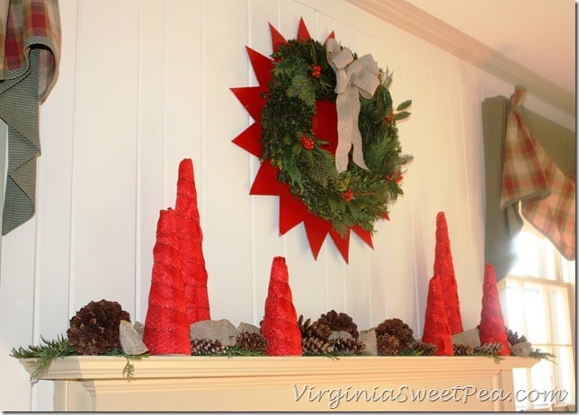 2012 Christmas Mantel - Side View