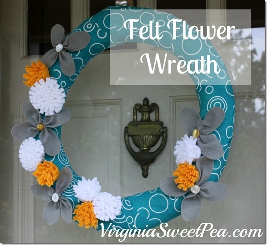 Felt Flower Wreath