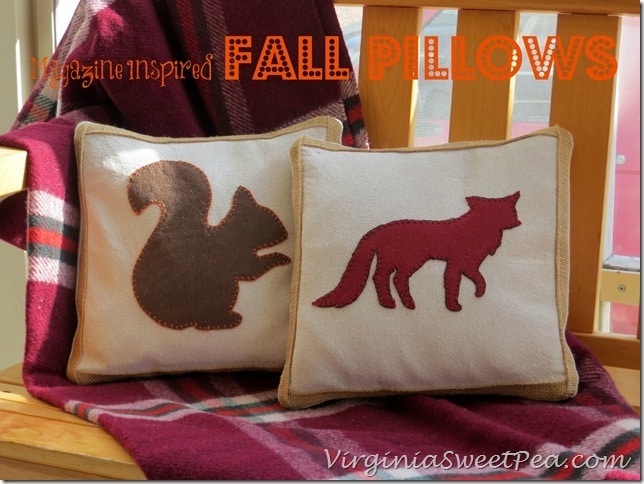 Magazine Inspired Fall Pillows