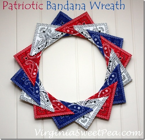 Patriotic Bandana Wreath