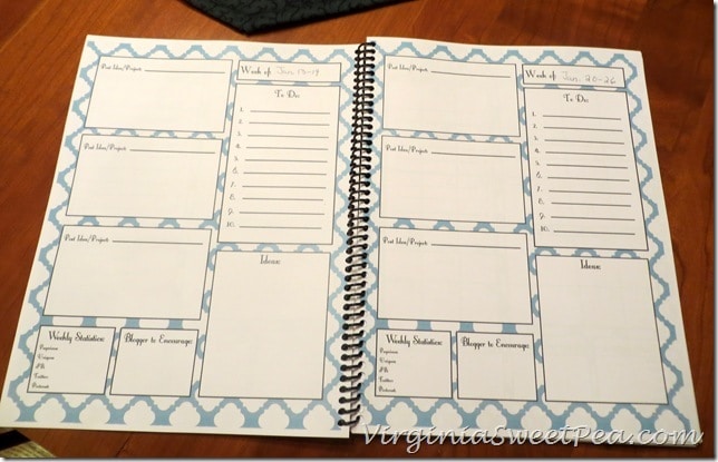 Blog Planner - Weeks