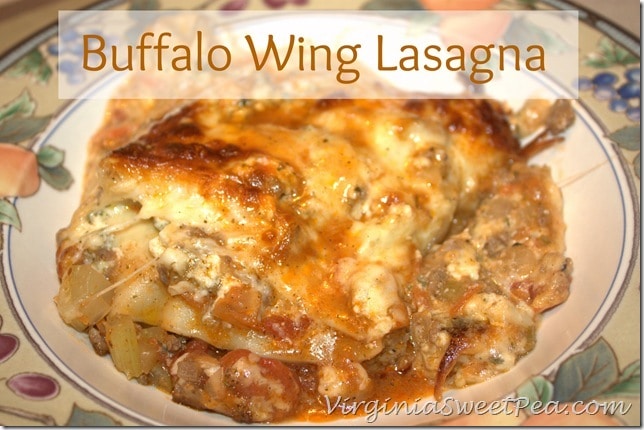 Buffalo Wing Style Ground Beef Lasagna by Virginia Sweet Pea