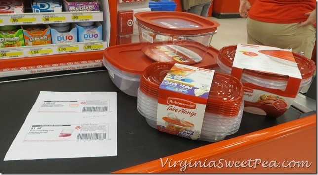 Buying Rubbermaid at Target