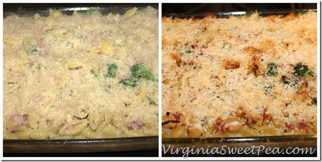 Casserole Before and After Baking