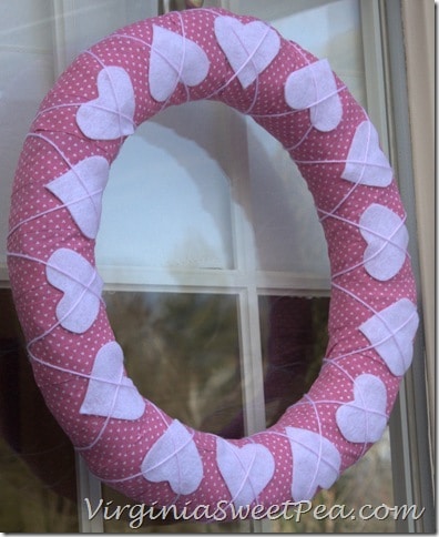 Cross Your Heart Pink Wreath by Sweet Pea