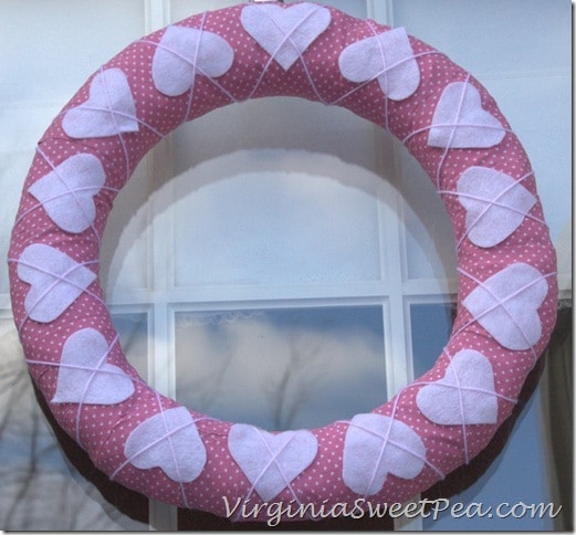 Cross Your Heart Pink Wreath