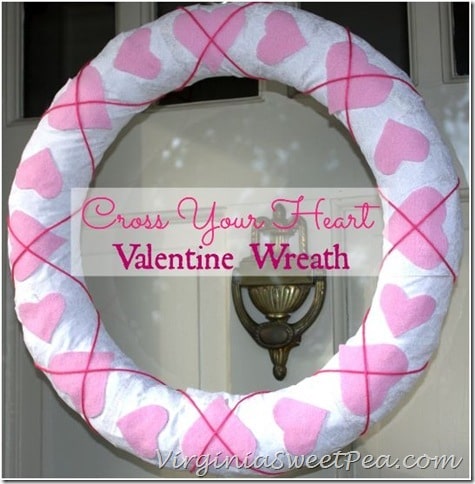 Cross Your Heart Valentine Wreath by virginiasweetpea