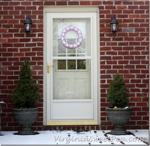 Deck Door with Heart Wreath