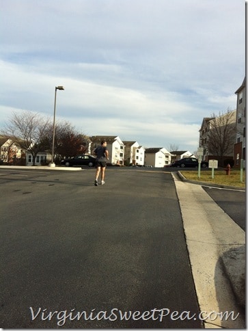 Happy Hurl running up a big hill