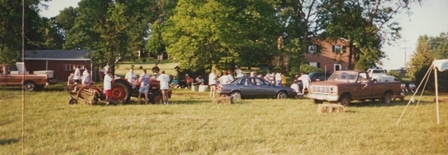 Hashing at the Ahalt Family Farm in 1997