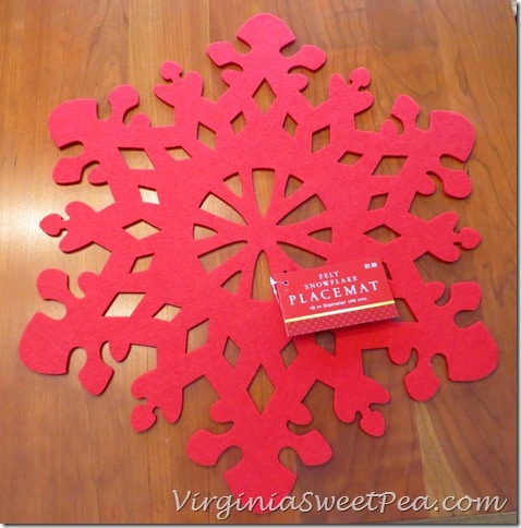 Red Snowflake Placemat