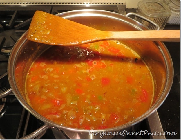 Country Captain - Add tomatoes, wine, broth