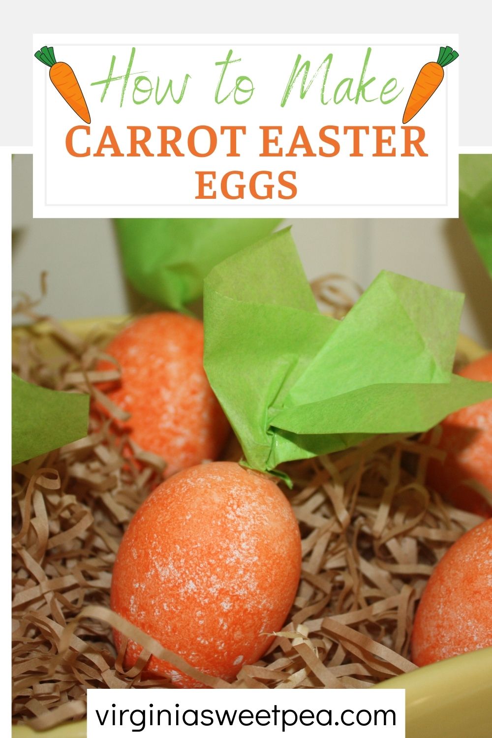 Carrot Eggs for Easter Sweet Pea