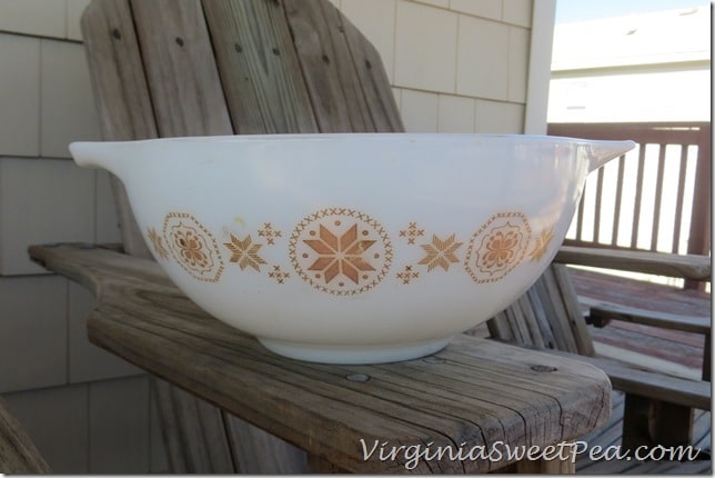 Light Brown Medium Pyrex Bowl