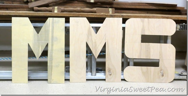 MMS Wood Cutout Letters