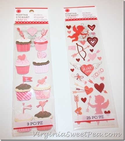 Valentine Stickers from Martha Stewart