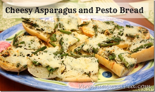 Ecce Panis Cheesy Asparagus and Pesto Bread