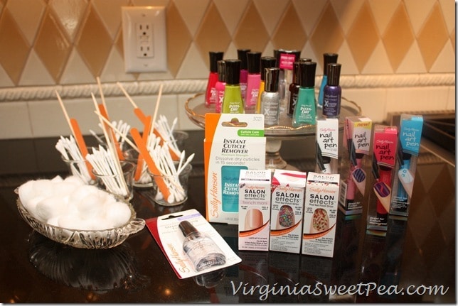 Supplies for Sally Hansen Girls Night in Party