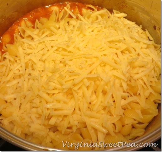 Taco Pasta - Add Shells and Cheese