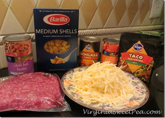 Taco Pasta Ingredients