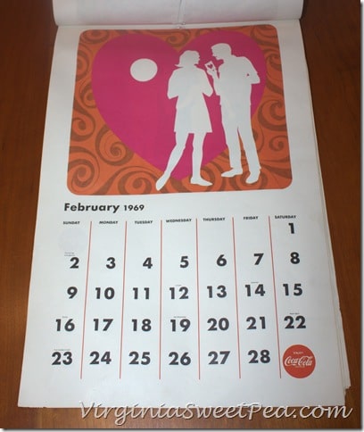 February 1969 Coke Calendar