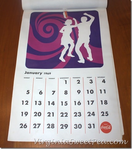 January 1969 Coke Calendar