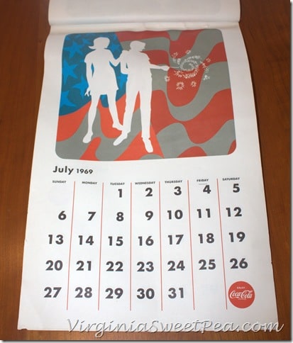 July 1969 Coke Calendar