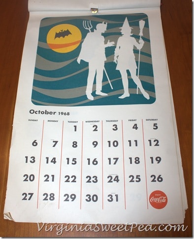 October 1968 Coke Calendar