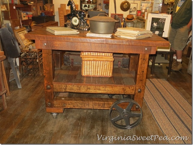 Reclaimed Parts to Kitchen Island