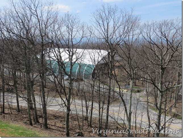 View of Wintergreen Indoor Courts from our Condo