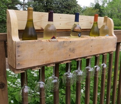 DIY Pallet Wine Rack Sweet Pea