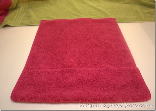 Pocket Edge Sewn to Main Towel