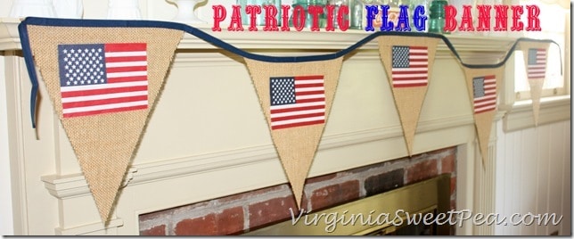 Patriotic Flag Banner by virginiasweetpea.com