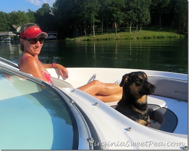 Sherman on a SML boat ride